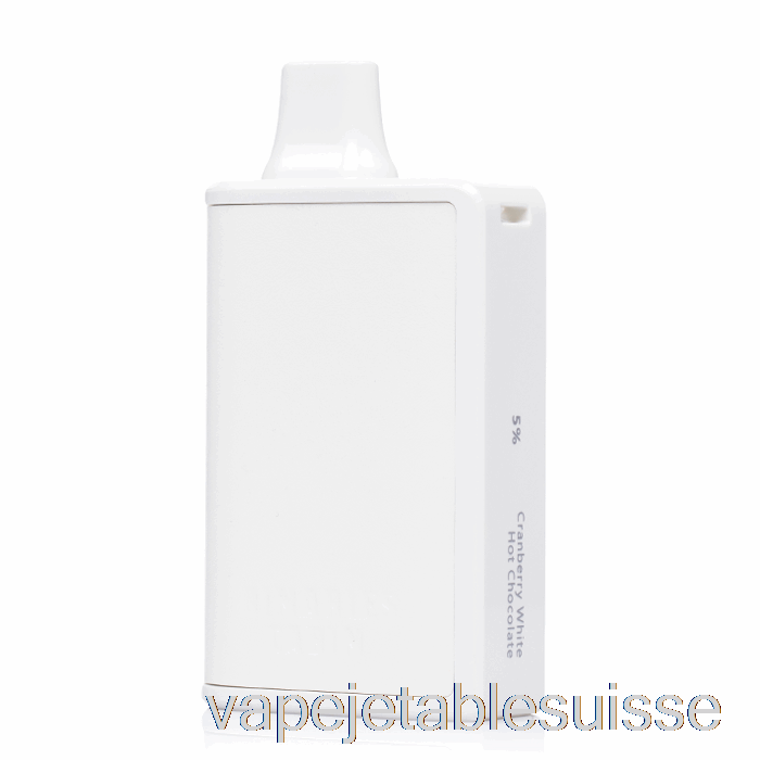 Vape Suisse Horizon Binaires Cabine 10000 Chocolat Chaud Blanc Aux Canneberges Jetables